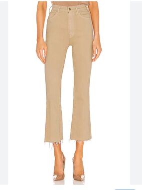 Mother The Hustler Ankle Fray Cropped Jeans